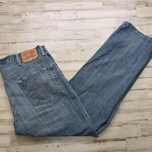 Levi’s 550 Relaxed Fit Jeans Mens 40x32 Blue Denim Broken In Comfort 100% Cotton